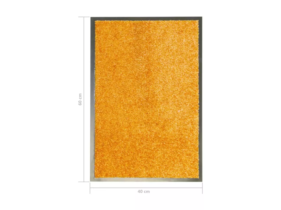 Paillasson lavable Orange 40x60 cm