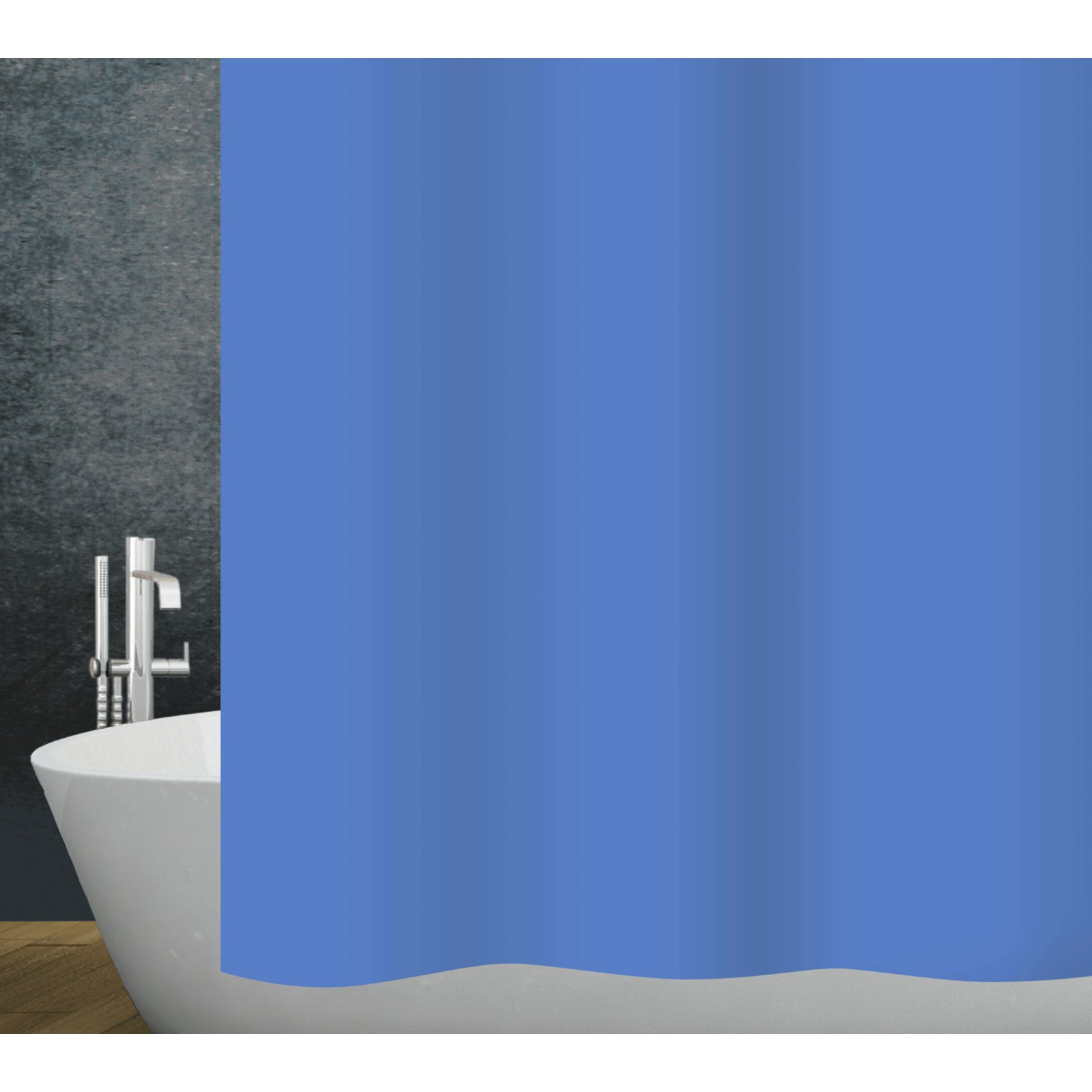 Diaqua Duschvorhang Textil blau 180 x 200 cm