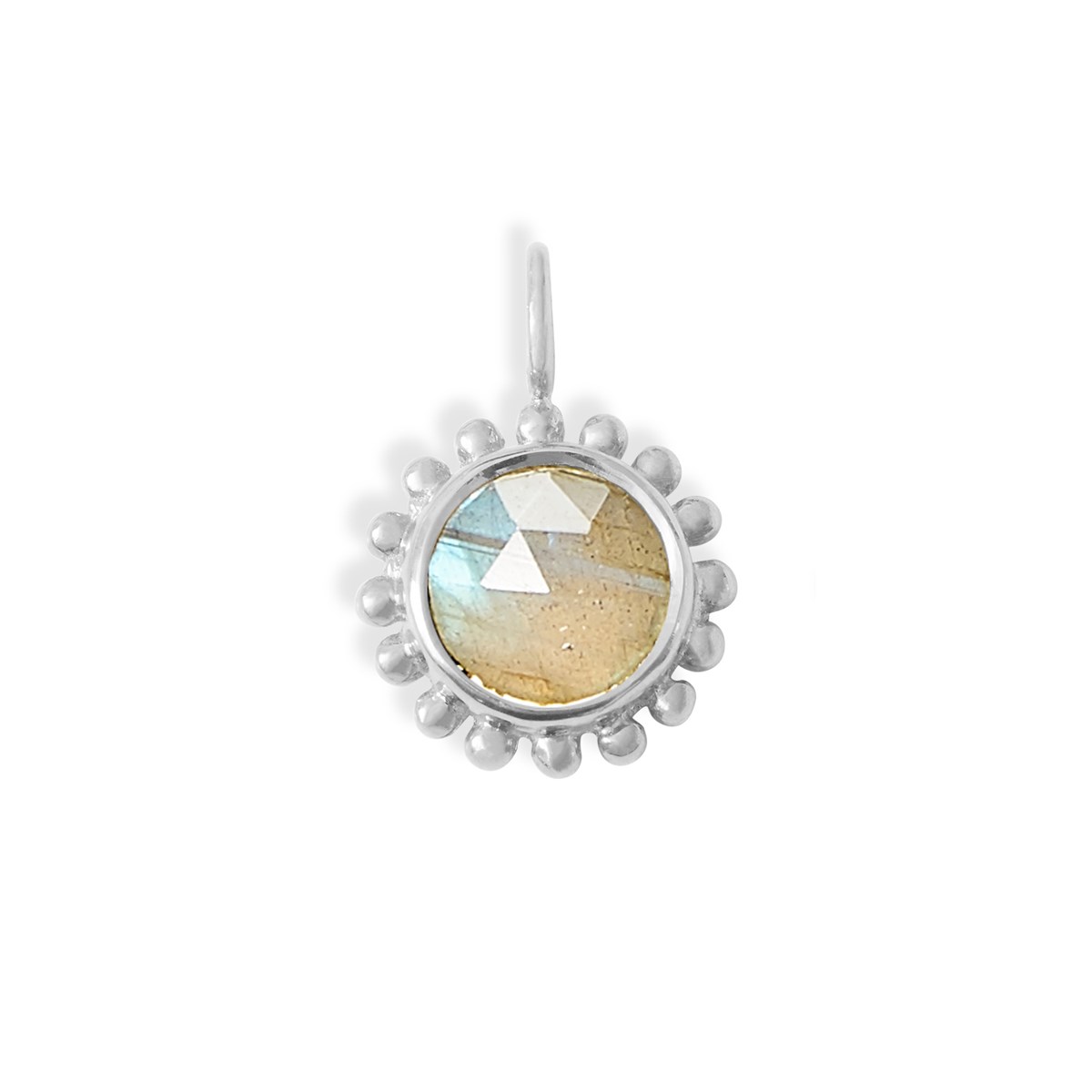Collier Surya Grand Soleil et Labradorite