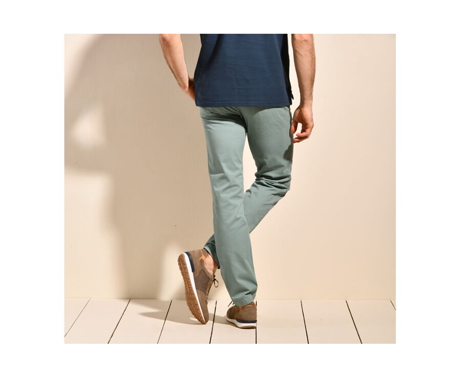 Pantalon chino homme Vert Givré - KYRK