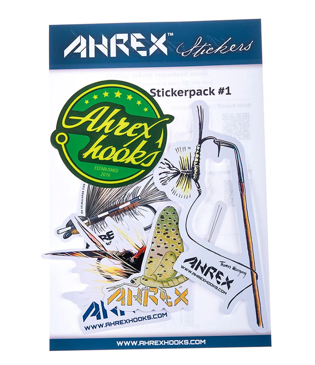 Ahrex Hooks Ahrex Freshwater Sticker Pack #1 5 Flue Klistremerker Fra Ahrex