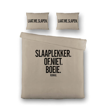 Dekbedovertrek RUMAG - Slaap Lekker of Niet Boeien