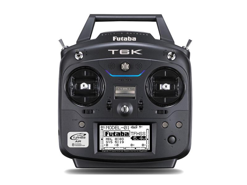 Futaba Fernsteuerung T6K V2.0 Mode 2 (Gas links) 6-Kanal-Sender im 2.4-GHz-Band