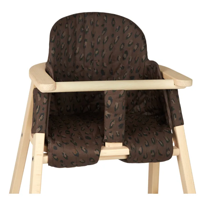 Nobodinoz Assise pour chaise haute Growing green | Léopard