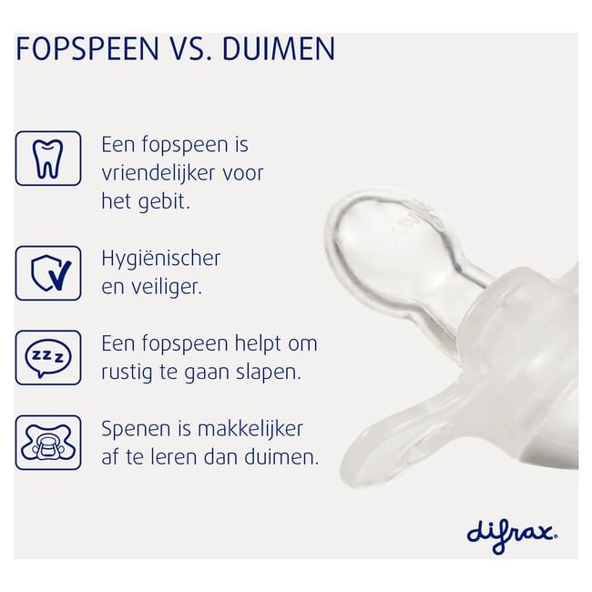 Difrax Fopspeen Naturel Earth Moonstone 0-6 Maanden