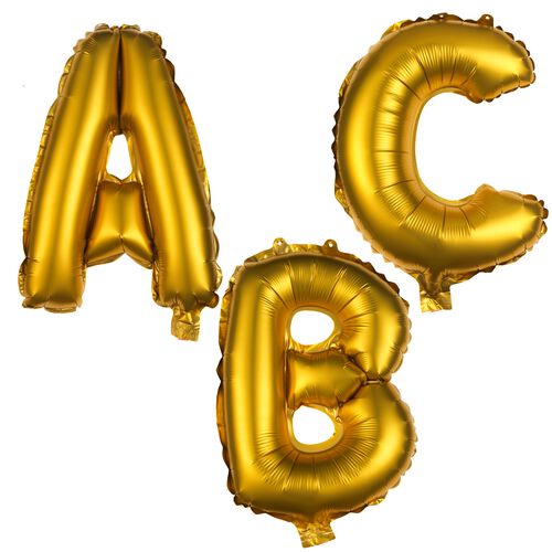 ballon alu A-Z doré