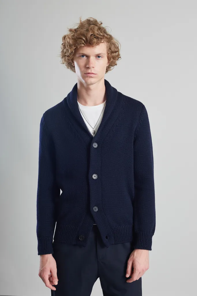 Cardigan col châle en laine mérinos L'Exception Paris