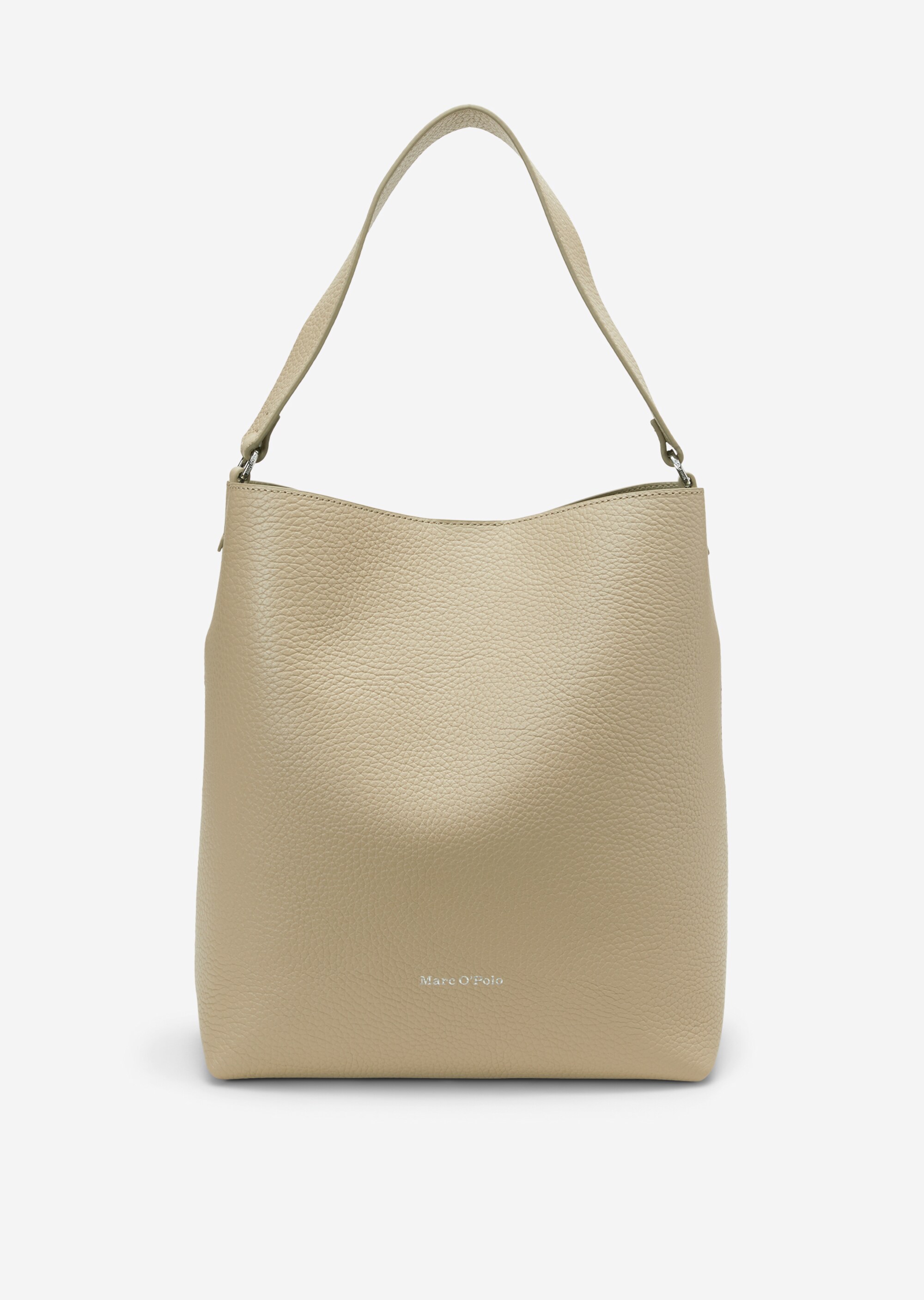 Hobo Bag medium aus genarbtem Rindleder
