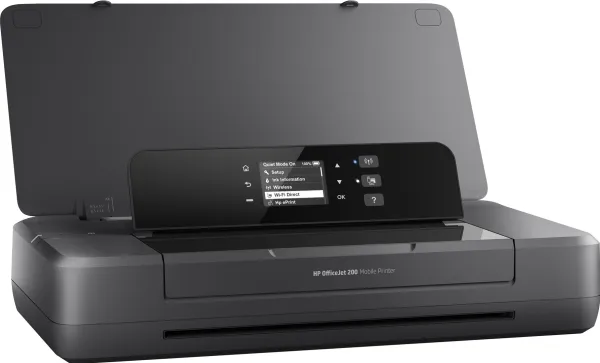 HP Officejet 200 Mobile Printer - Printer - farve - blækprinter - A4/Legal - 1200 x 1200 dpi - op til 20 spm (mono) / op til 19 spm (farve) - kapacitet: 50 ark - USB 2.0, USB vært, Wi-Fi