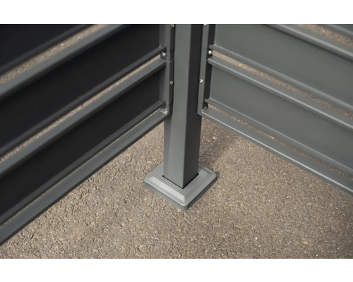 WESTMANN Planum opbergbox met 4 bakken, 330 x 90 x 120 cm, antraciet