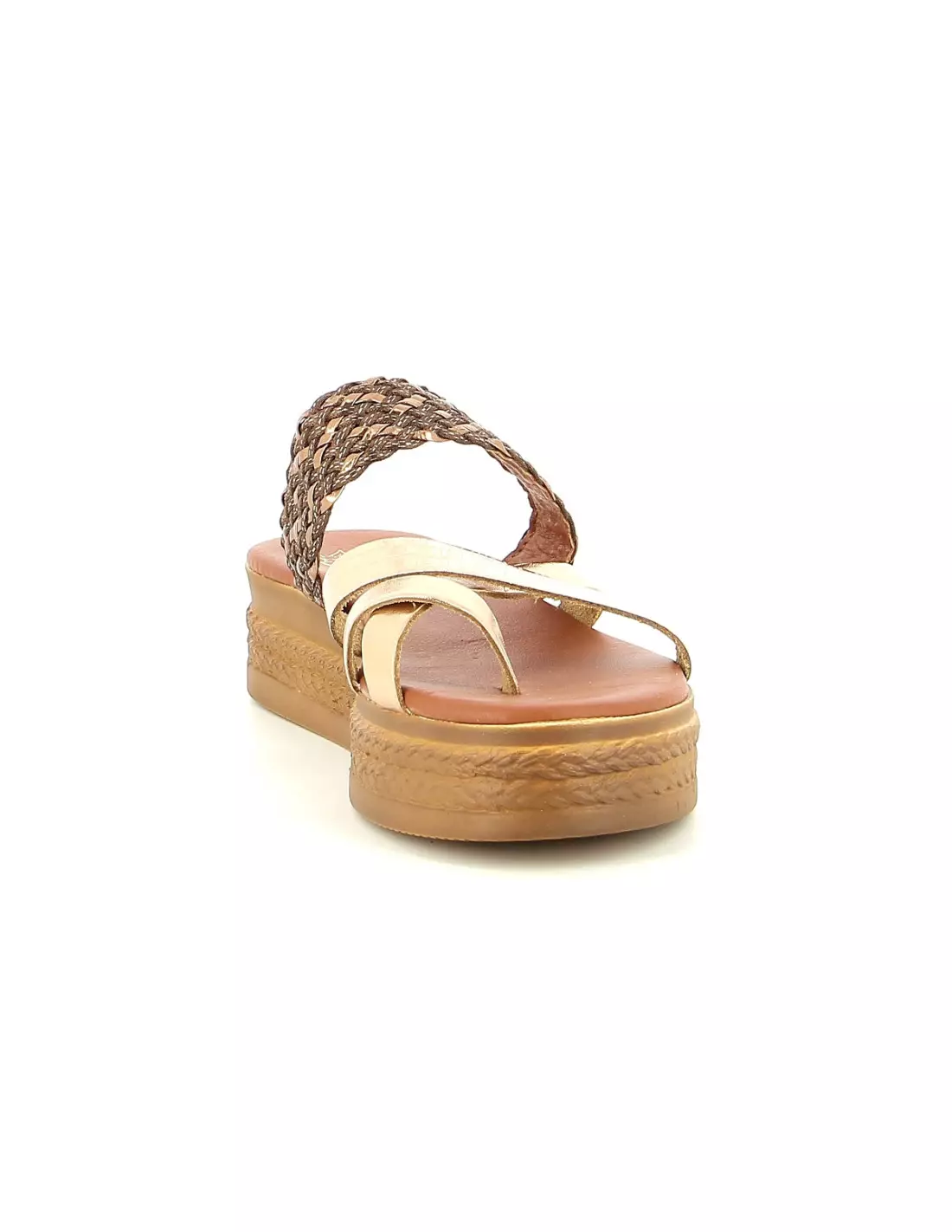 MES JOLIES NU PIEDS MJNP 20 - Mules & sabots Champagne