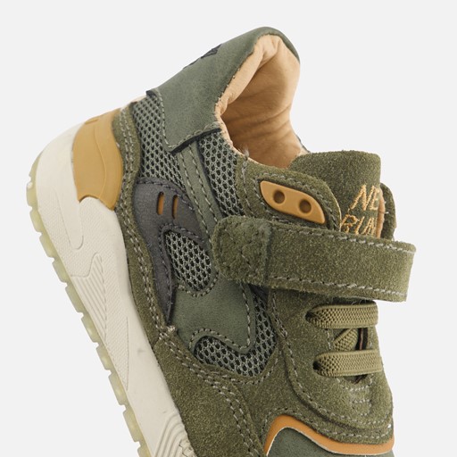 Shoesme Trainer Sneakers groen Leer