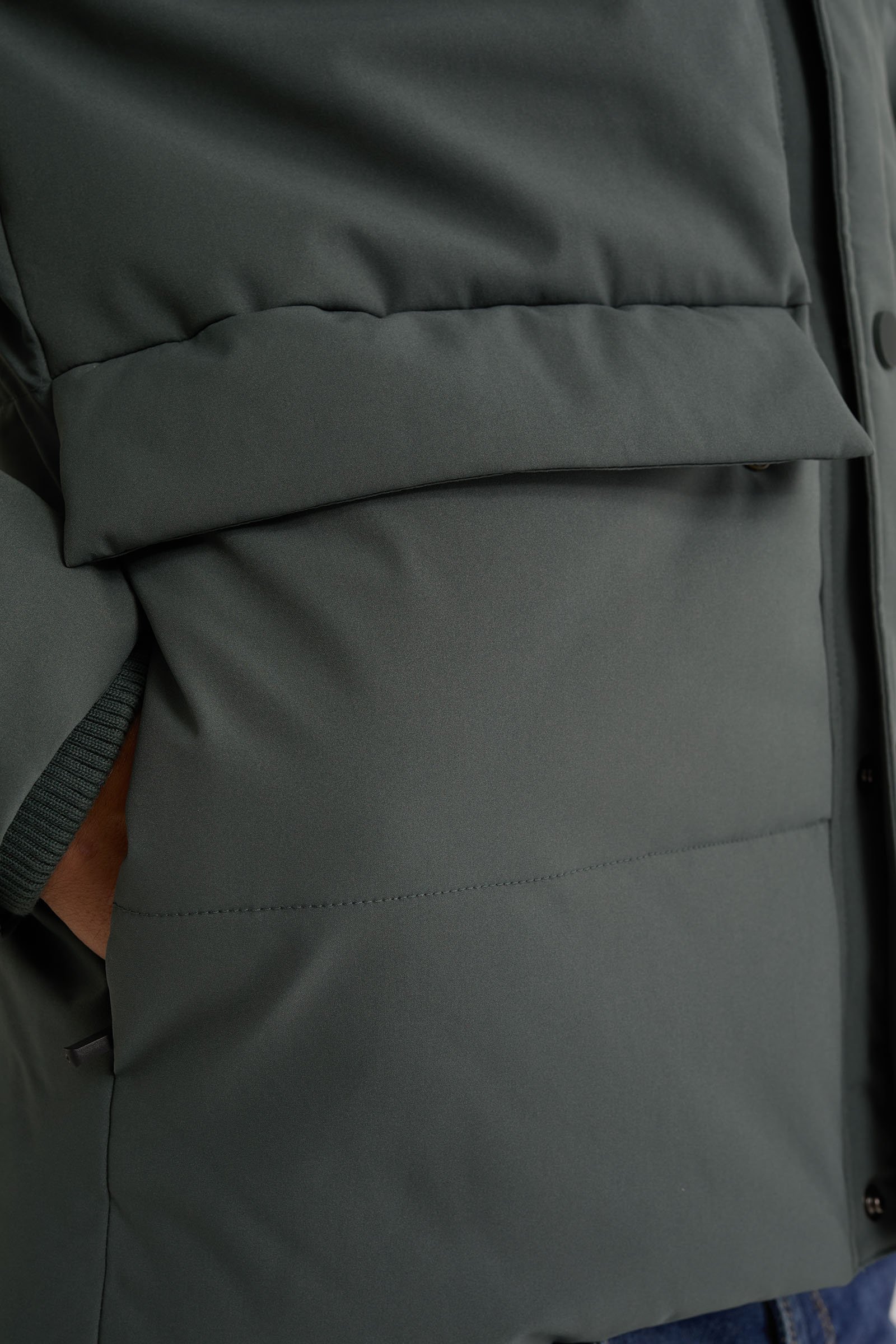 pufferjacket WE Fashion Grijsgroen