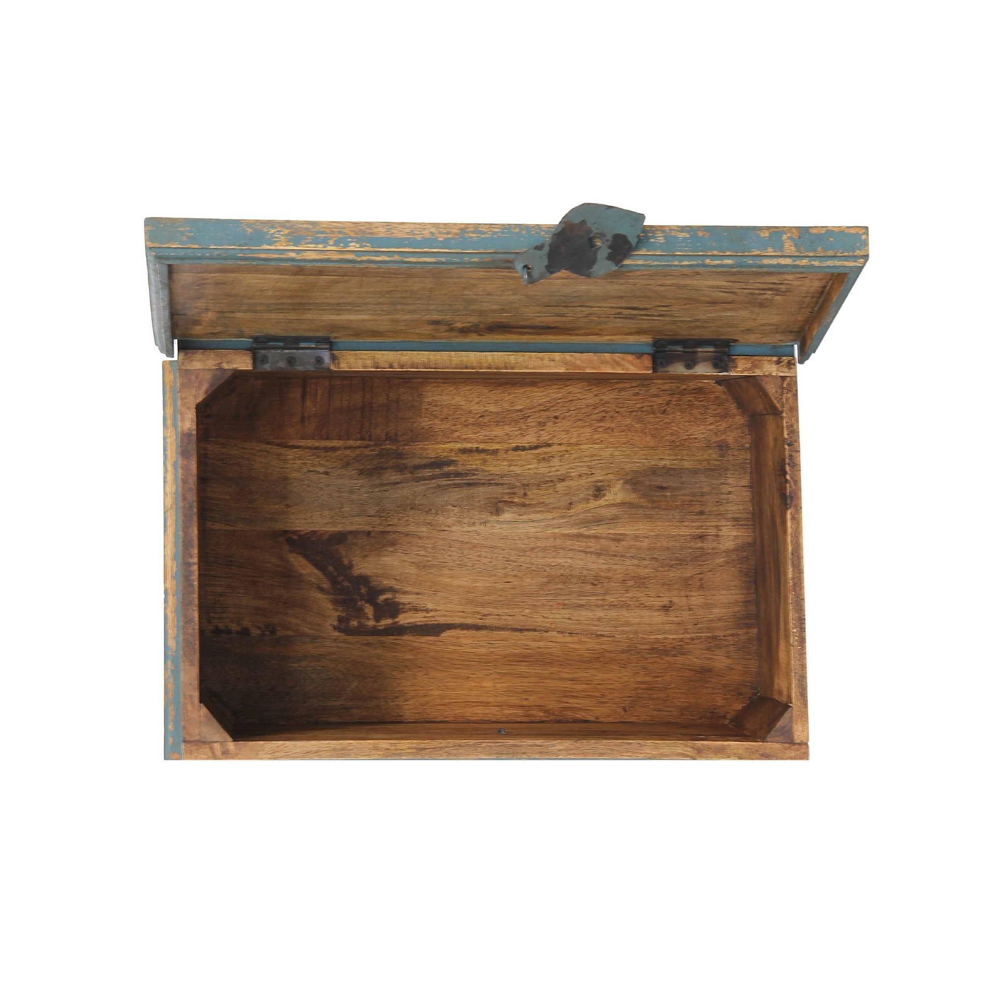 Truhe 'Jaquard', blau, B 58 cm, H 31 cm, T 36 cm von fischer's lagerhaus