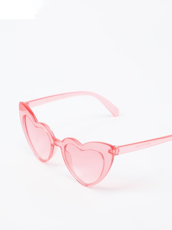 Óculos em formato de coração - Rosa