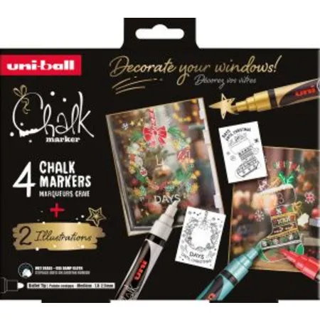Faber-Castell Marker UNI CHALK MARKER 4x xmas trad.