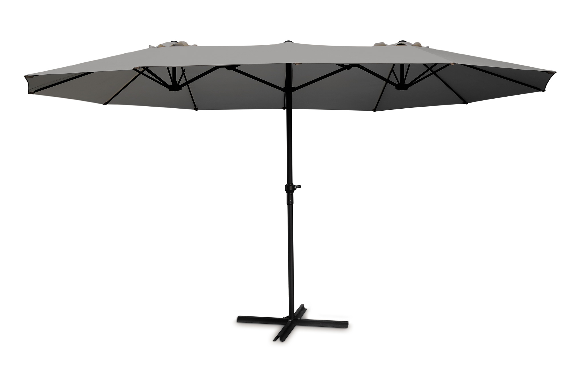 Sonnenschirm 'Twinderson' grau, B 450 cm, L 270 cm, H 245 cm günstig bestellen