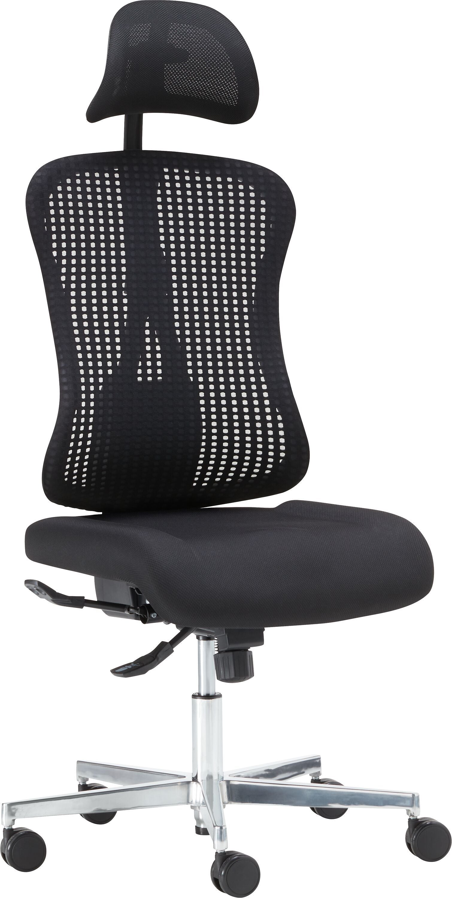 CLEVER Bürostuhl - Schwarz / B: 68.0 cm x T: 68.0 cm x H: 118.0 cm