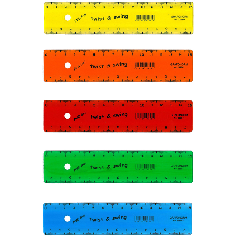 DUX Massstab Twist & Swing, assortiert, 1 Stück, 15 cm
