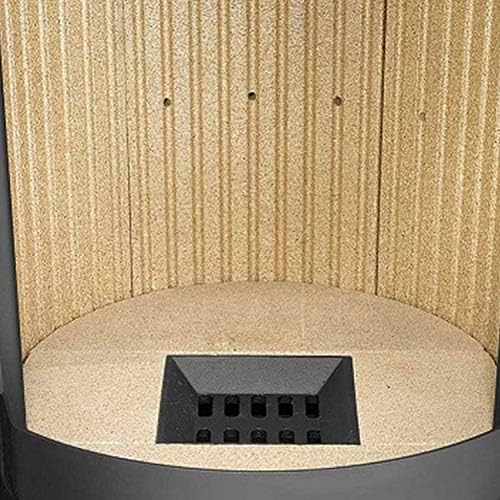 Justus 5693 22 Faro W+ 2.0 Kaminofen Stahl Gussgrau mit Speckstein-Verkleidung/A+