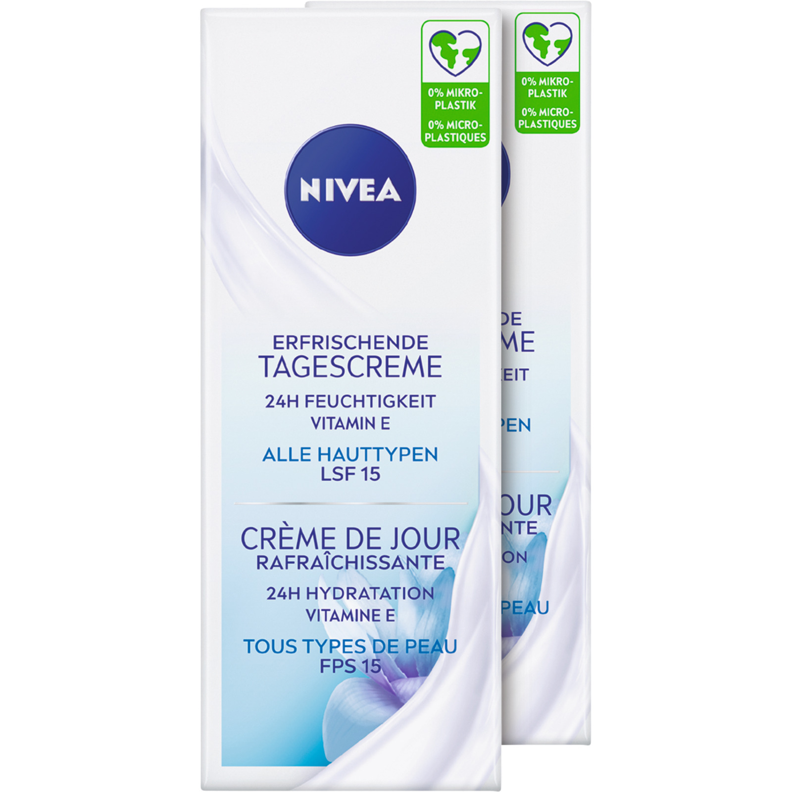 Nivea Erfrischende Tagescreme LSF 15 2 x 50 ml