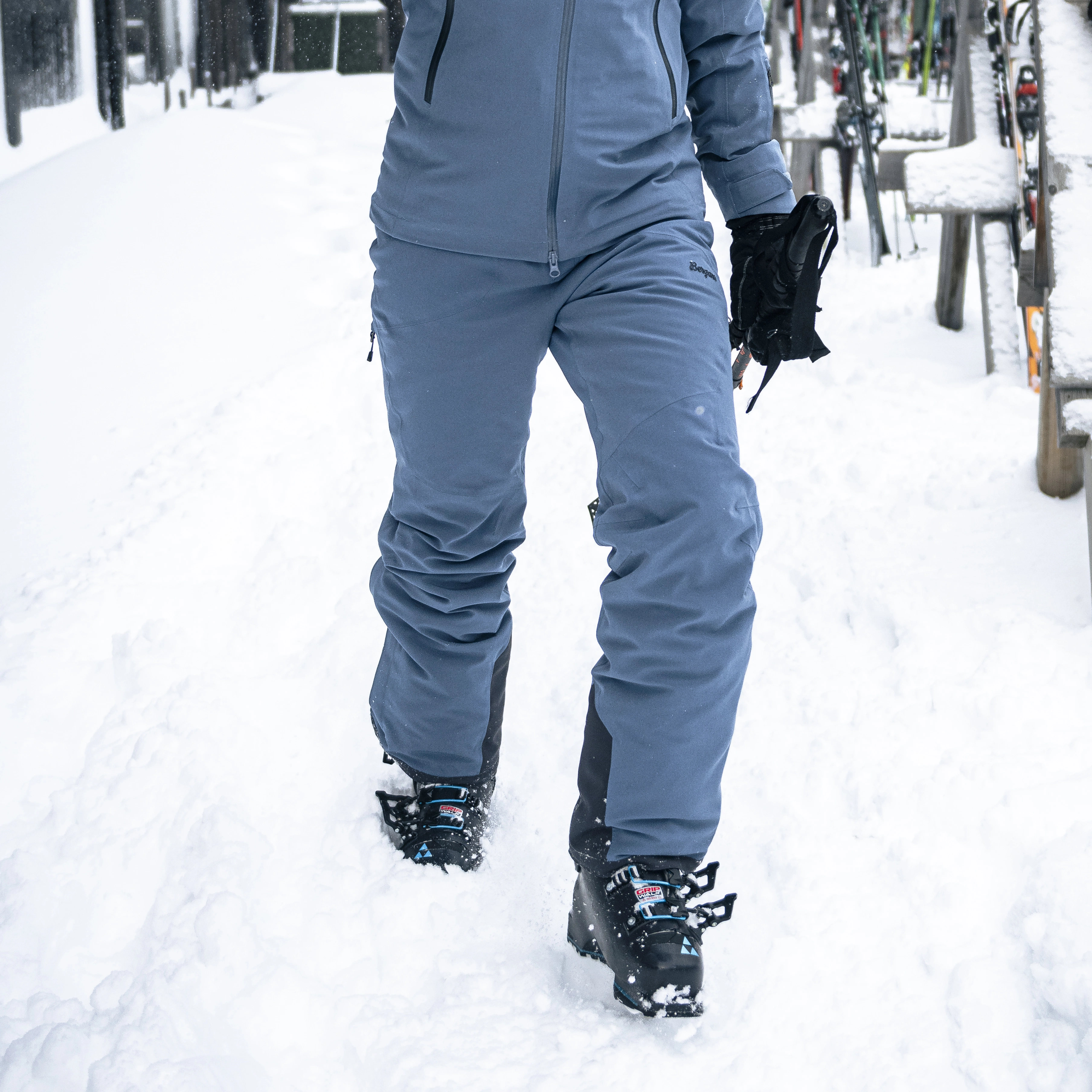 Oppdal Insulated Lady Pants Granite Blue