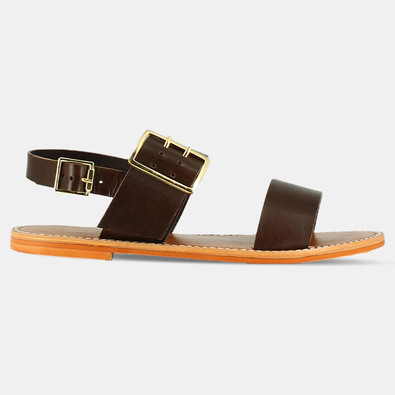 Jonak Sandales en Cuir Wendel marron foncé
