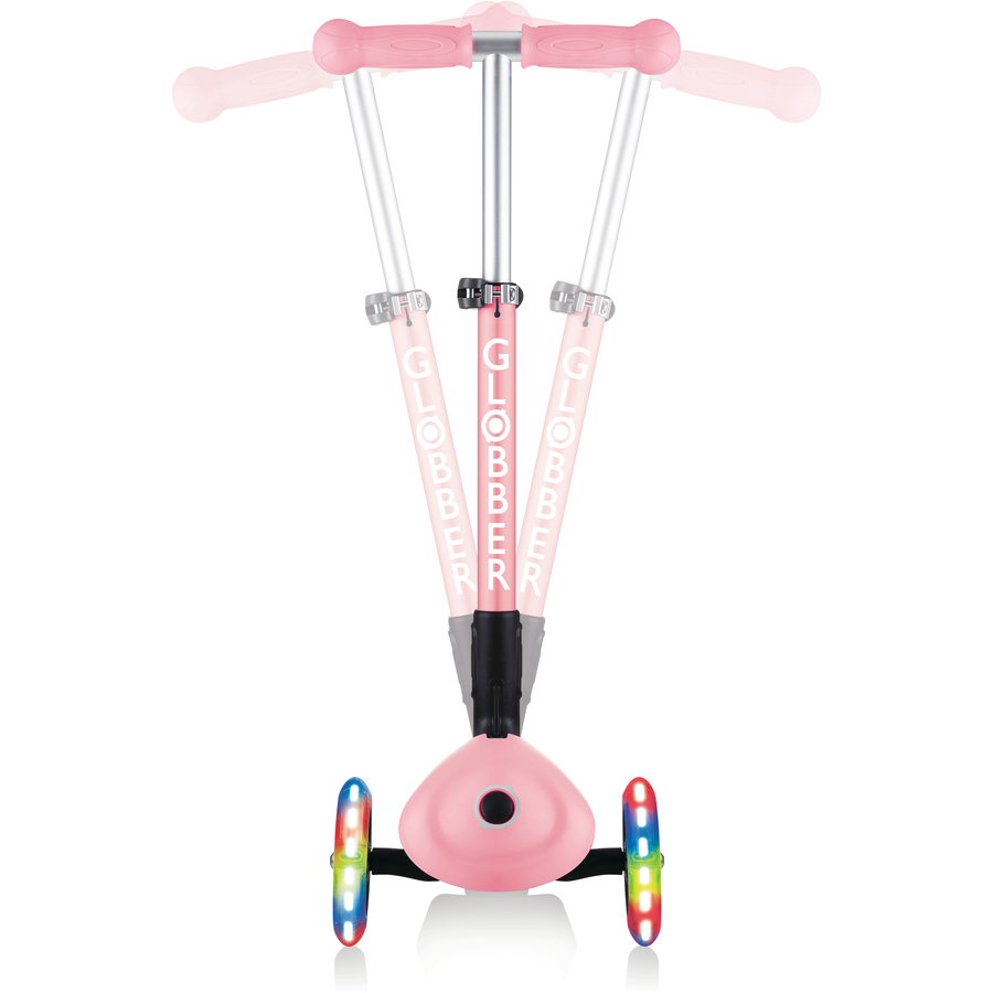 GLOBBER JUNIOR FOLDABLE FANTASY LIGHTS pastellrosa-Flowers, mit Leuchtrollen