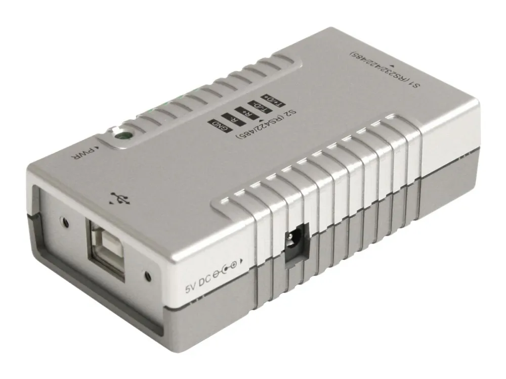 Startech.com USB auf 2x Seriell Adapter - USB zu RS232 / RS422 / RS485 Seriell Konverter (COM) - Serieller Adapter - USB 2.0 - RS-232, RS-422, RS-485 - 2 Anschl?sse - Grau (ICUSB2324852)