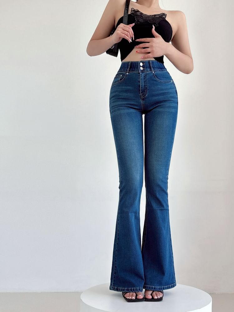 LIVIE - High Rise Flared Jeans (Diverse designs)