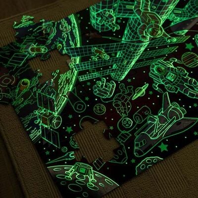 Melissa & Doug Outer Space Selvlysende Gulvpuslespill 48 Brikker