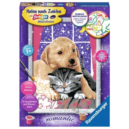 Ravensburger Malen nach Zahlen Flauschige Freunde