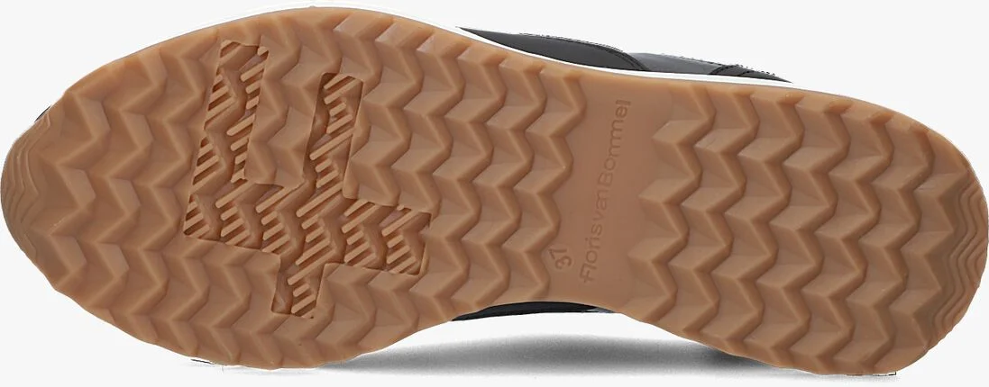 FLORIS VAN BOMMEL zwarte floris van bommel lage sneakers sfw-10082