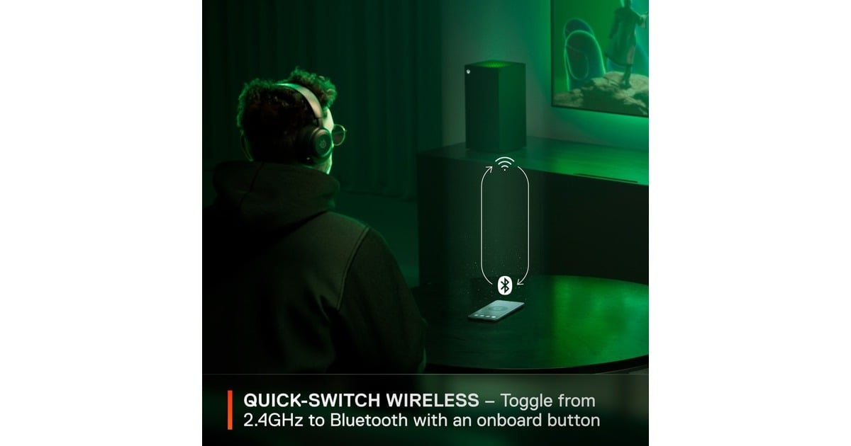SteelSeriesArctis Nova 5X Wireless over-ear gaming headset  (Zwart, Bluetooth 5.3 / 2.4 GHz, Xbox Series X|S, Xbox One, PC)