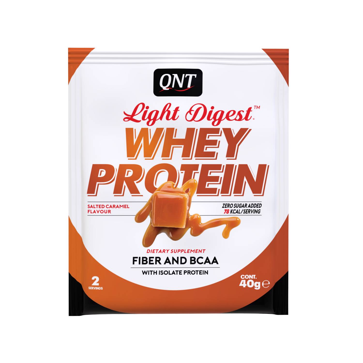 QNT Light Digest Whey Protein<br>40 g, Beutel, Salted Caramel