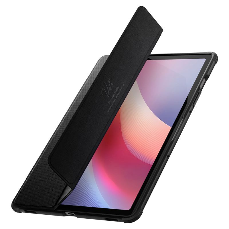 Samsung Galaxy Tab S10 FE / Tab S9 FE / S9 Rugged Armor Pro Leder Hardcase Tasche (ACS09380) - Schwarz (Matt)
