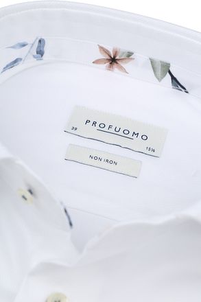 Profuomo Twill Overhemd Wit PPWH10014A-2 kopen