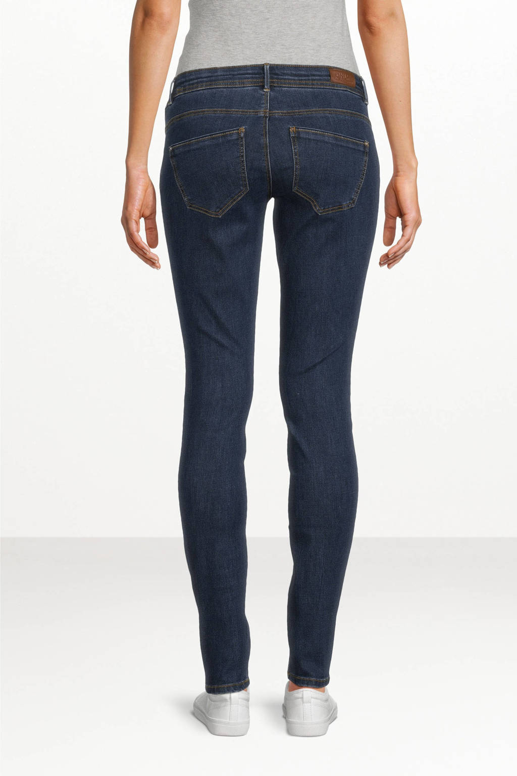 ONLY MATERNITY skinny zwangerschapsjeans OLMWAUW dark blue denim