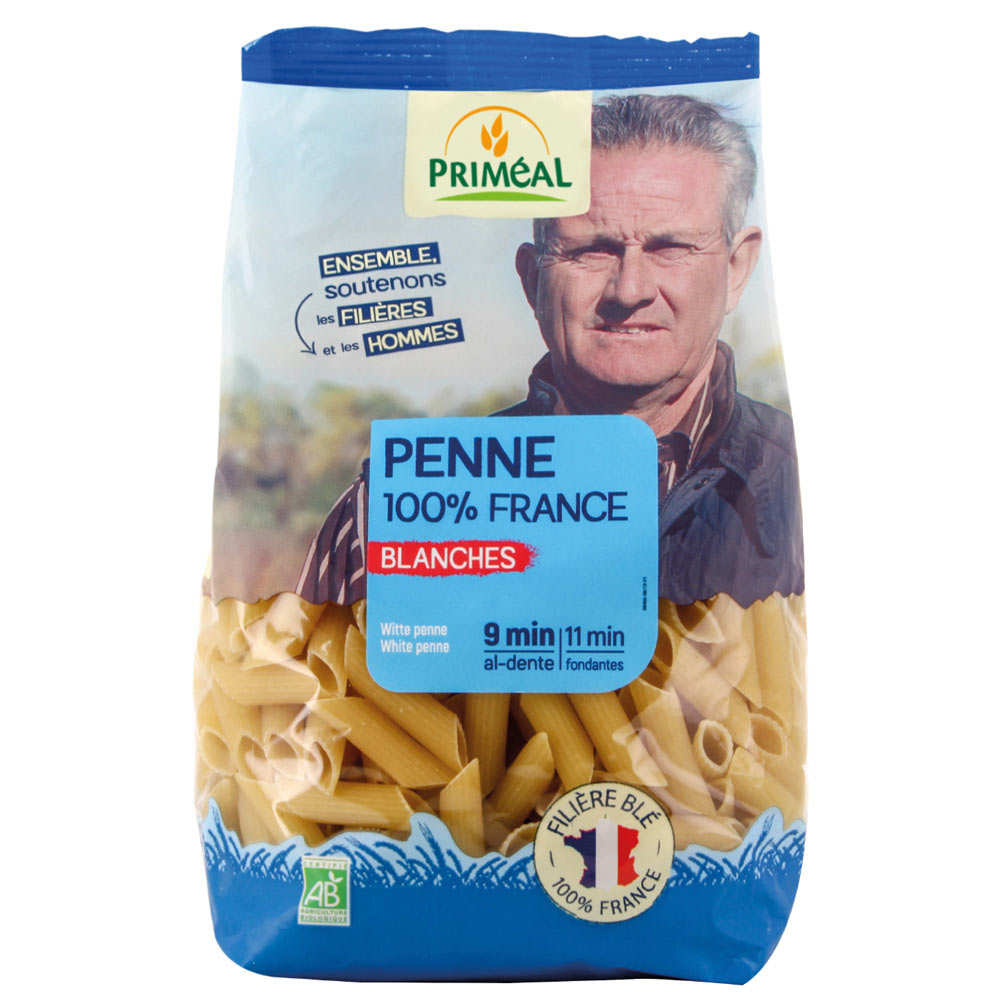 Penne bio 100% Françaises