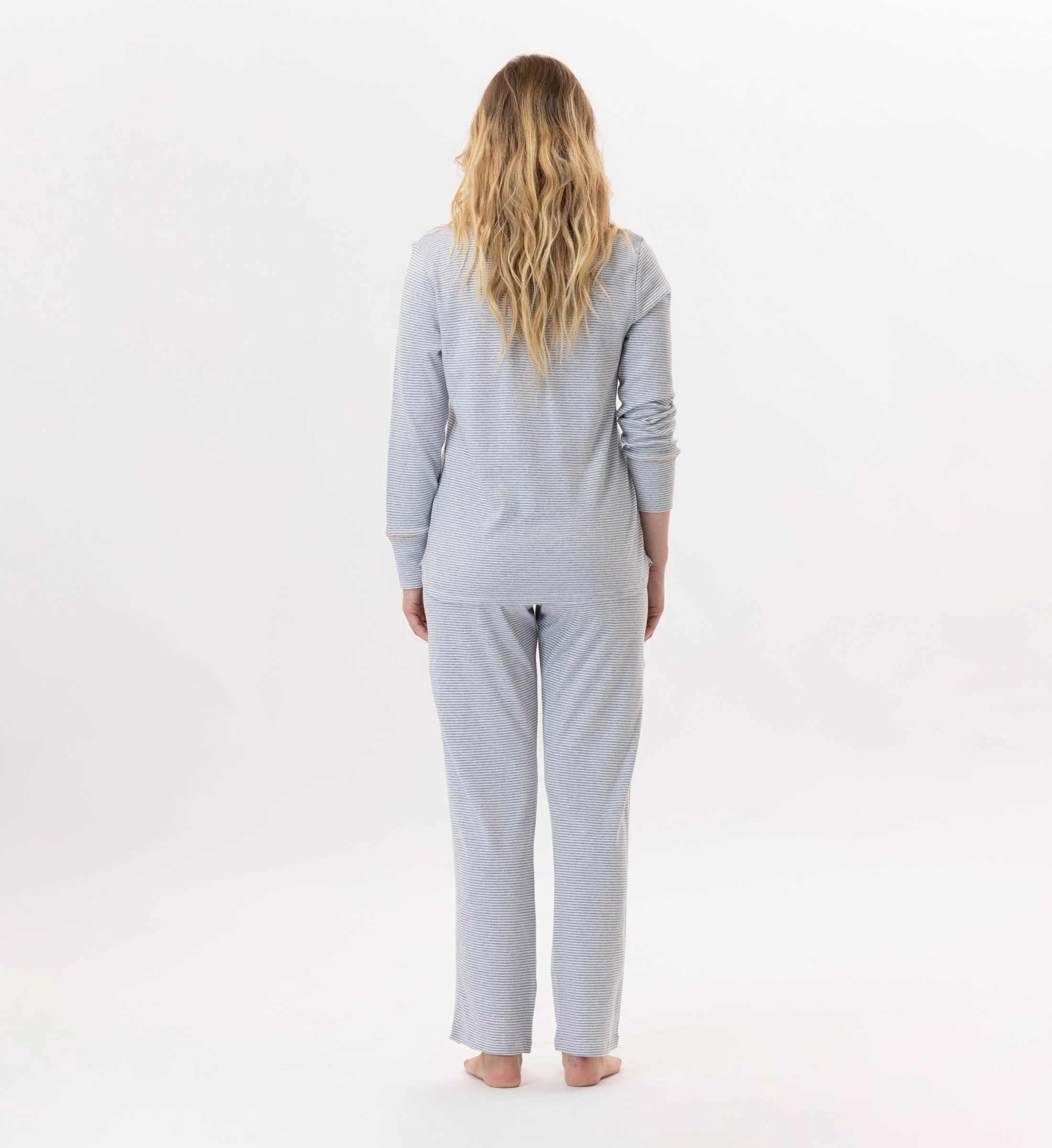 GARANCE 802 - Pyjama en coton | Gris