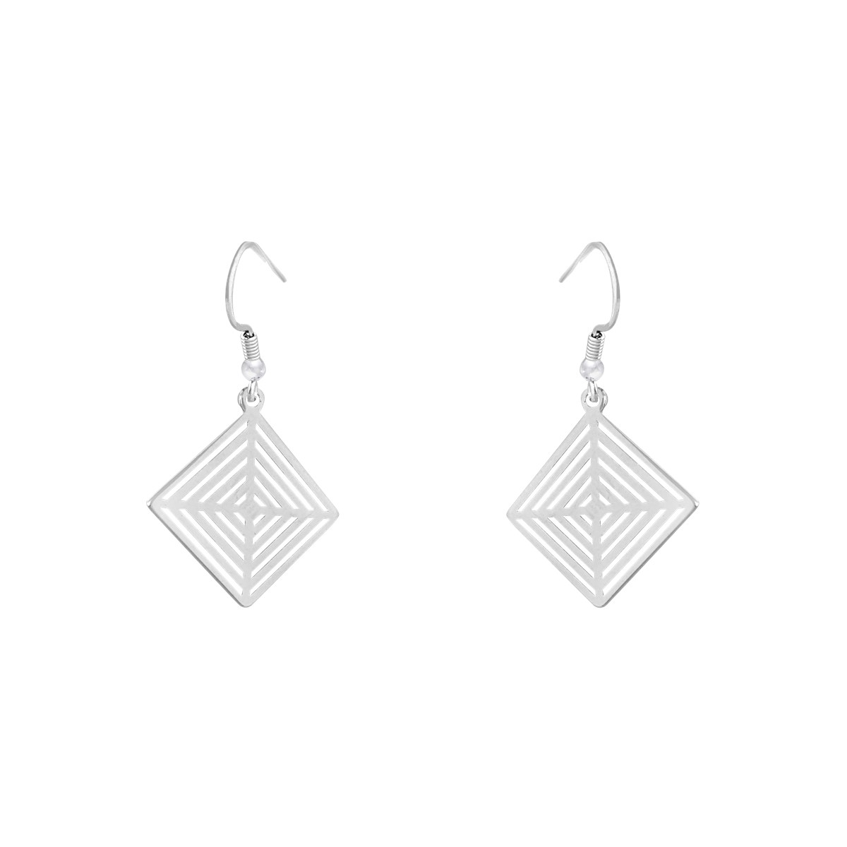 Boucles d'oreilles en argent 925 rhodié