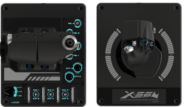 Logitech G Saitek X56 Rhino V2 flight-kontrolsystem