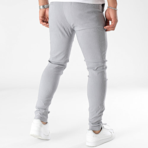 Pantalon Chino Skinny Gris