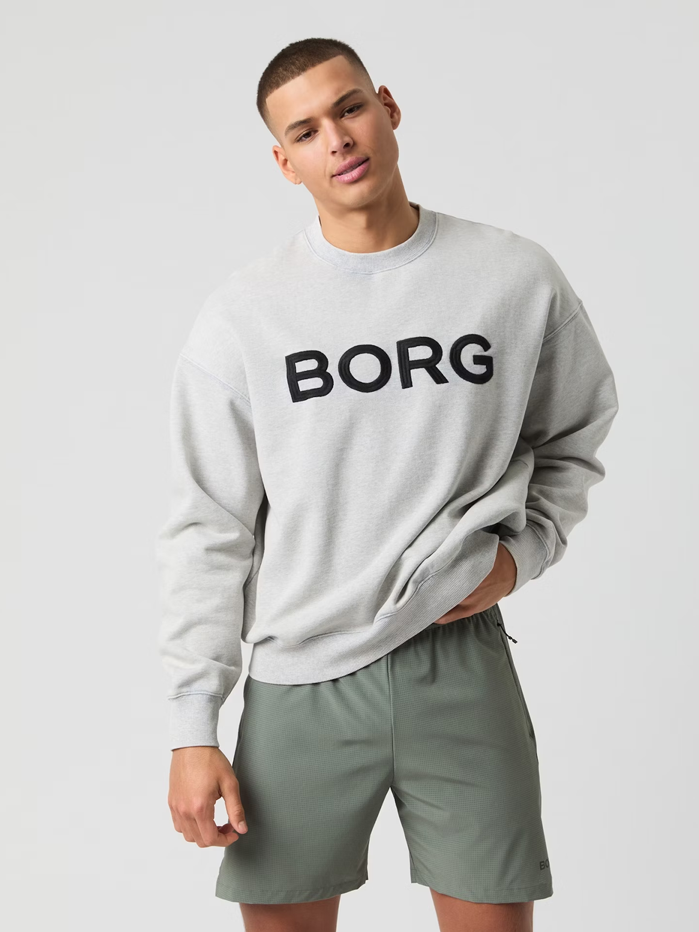 Borg Borg Oversized Logo Sweatshirt