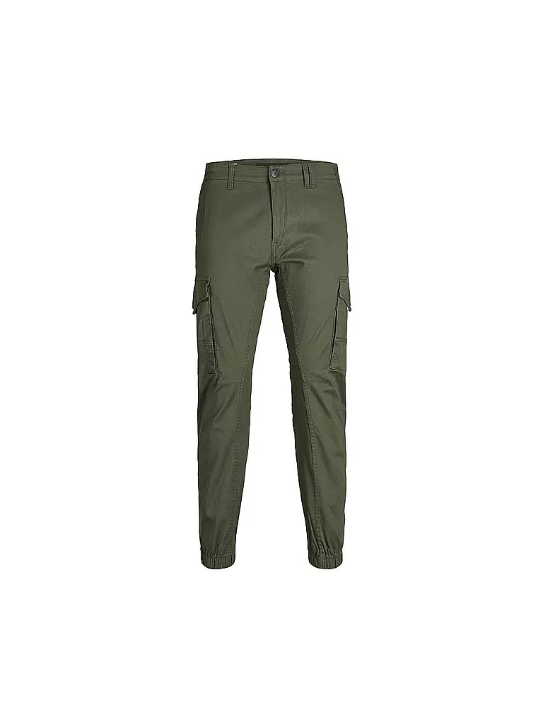JACK & JONES Jungen Cargohose Slim Fit JPSTPAUL olive