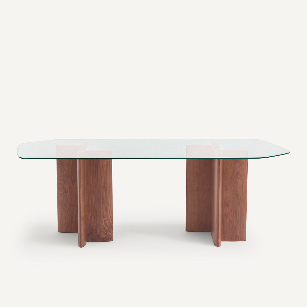 AM.PM<br>Mesa de vidro/nogueira, Nella