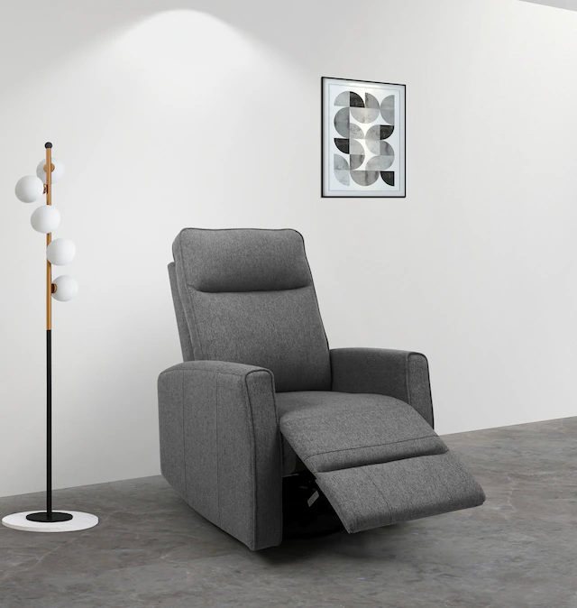GOODproduct Relaxsessel »KAYLI mit Schaukel-, Dreh und Liegefunktion, Webstoff, Federkern« Lesesessel, TV-Sessel mit Reclinerfunktion, 360° drehbar