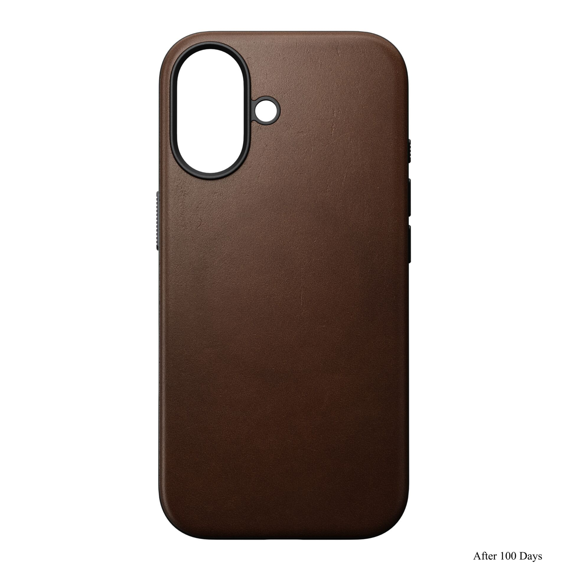 iPhone 17 MagSafe Echtleder Hülle Modern Leather Case (NM014346858) - Braun