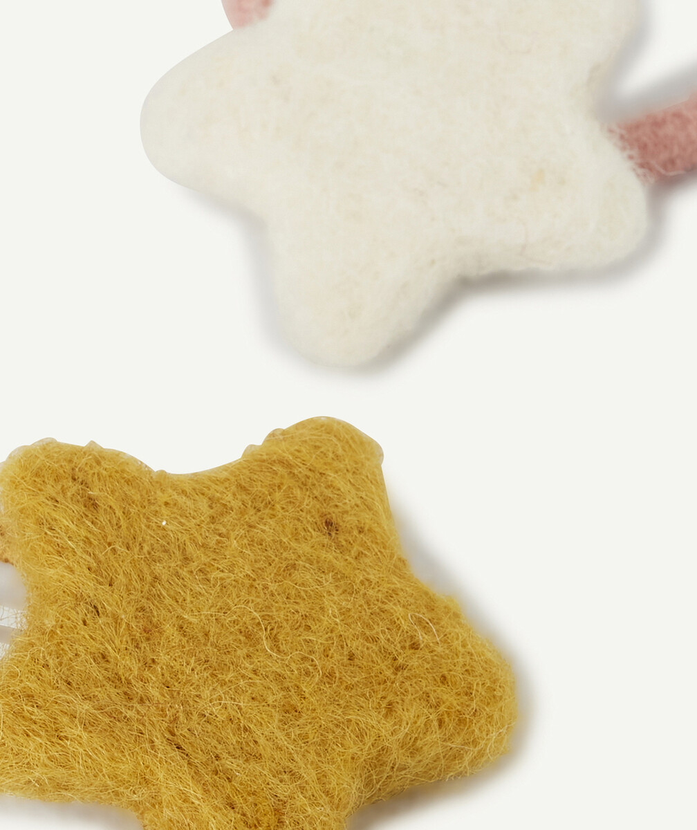 LE SET DE BARRETTE ET D'ÉLASTIQUE EN FEUTRINE