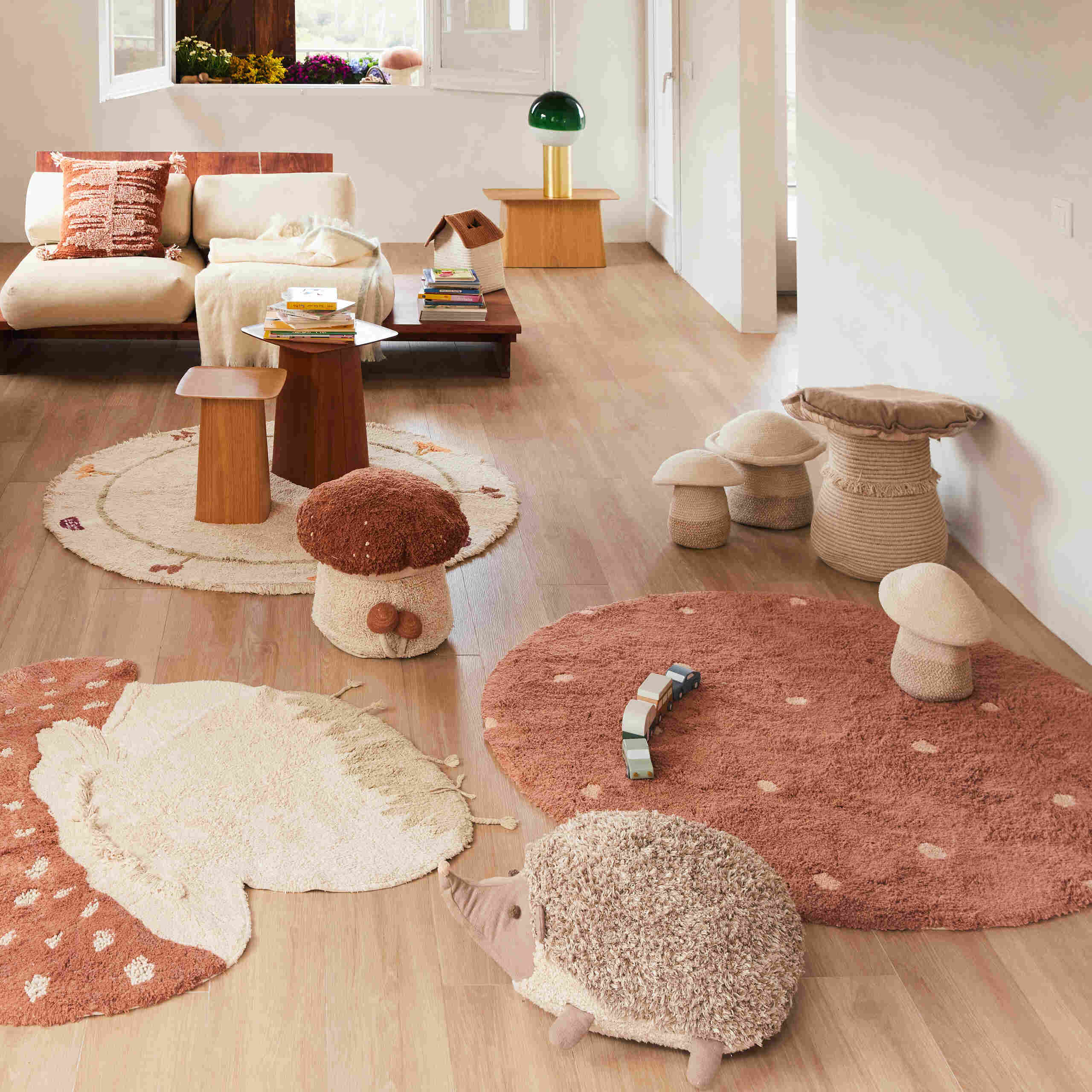 CHAMPIGNON GÉANT - Panier en coton | Gris